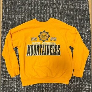 VINTAGE Yellow WVU Crewneck